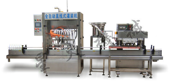 液體灌裝旋蓋封口貼標(biāo)線