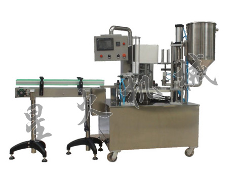 全自動塑料杯灌裝封口生產線