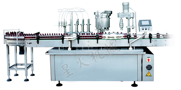 全自動4泵灌裝軋蓋一體生產(chǎn)線