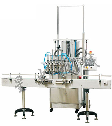 六頭顆粒醬料灌裝機(jī)，全自動辣椒醬灌裝機(jī)