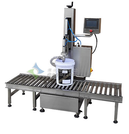 稱重式醬料灌裝機,桶裝醬料灌裝機