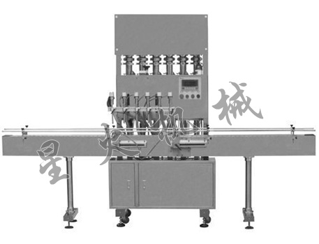 直線型六缸六頭灌裝機