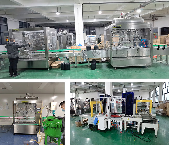 桶裝液體肥料灌裝生產線-25kg液體自動灌裝機生產線備細節展示