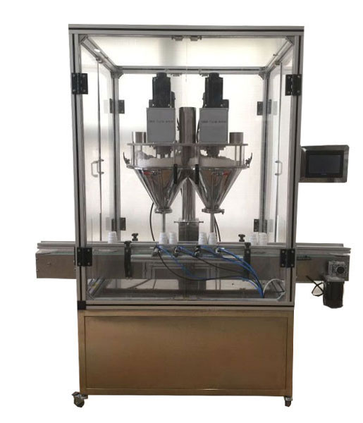 雙頭粉劑灌裝機-全自動粉劑灌裝機設備生產線