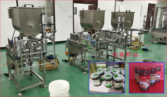 雙頭醬料自動灌裝機