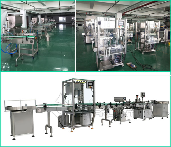 調味醬灌裝機星火廠房實拍圖其中包括半自動、自動以及調味醬灌裝生產線