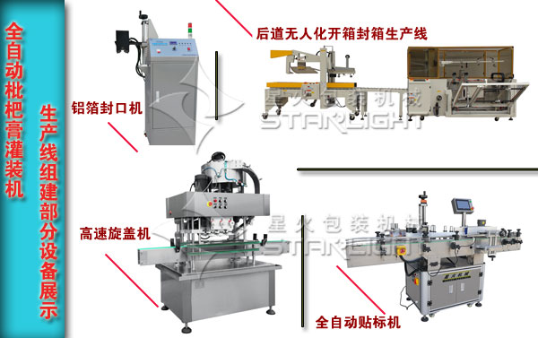 枇杷膏灌裝生產(chǎn)線部分設(shè)備展示