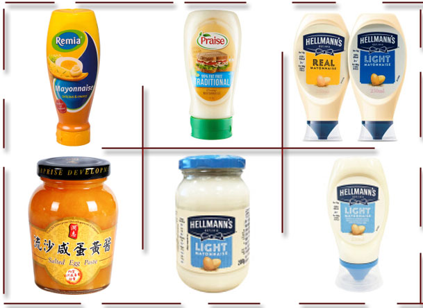 瓶裝蛋黃醬灌裝生產線灌裝樣品展示