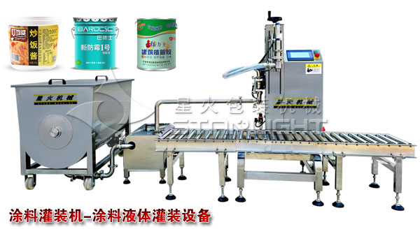 涂料灌裝機-涂料液體灌裝設備